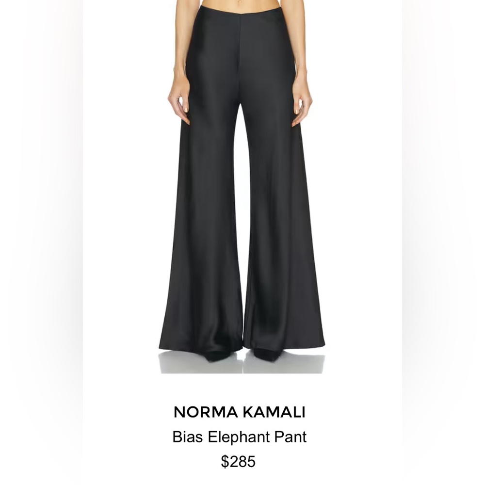 Norma Kamali Bias Elephant Pants, Small, NWT
